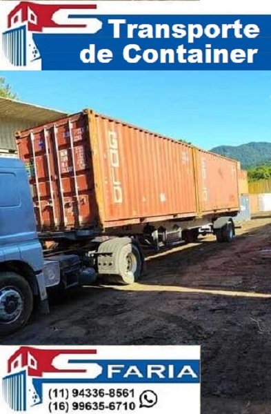 Transporte de container em Cubatão SP