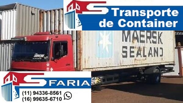 Transporte de container Cubatão SP